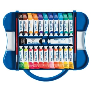 Tempere GIOTTO Extra 12 ml assortiti scatola da 24 tubetti +2 pennelli F30510000
