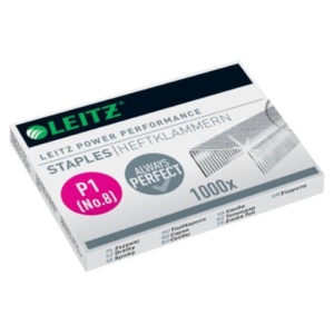 Punti metallici 6/4 Leitz in metallo zincato scatola da 1000 punti - 55780000