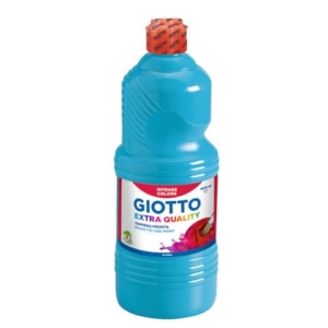 Tempera a base d'acqua GIOTTO Extra Quality flacone 1 lt cyan F53341500