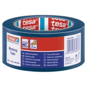 Nastro per segnalazioni in PVC tesa tesaflex® 60760 rivestito gomma resina 50mmX33m blu - 60760-00098-15