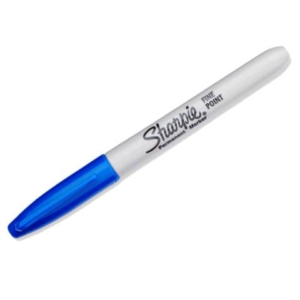 Marcatore permanente Sharpie Fine - punta tonda 1 mm blu - S0810950