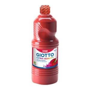 Tempera a base d'acqua GIOTTO Extra Quality flacone 1 lt rosso scarlatto F533408