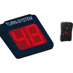 Display eliminacode LED a 2 cifre PRINTEX + radiocomando nero TR/DIS/2 LED K