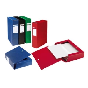 Cartella portaprogetti con bottone Sei Rota Scatto - dorso 8 cm blu - 26x36 cm 67900807