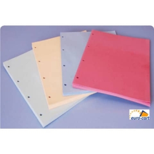 Divisori in cartoncino Manilla con fori EURO-CART 23x30 cm giallo confezione da 100 pz. DM04GI C/FORI_DESK