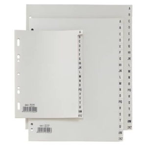 Separatori alfabetici in PP Sei Rota Record R A-Z grigio A4 581401