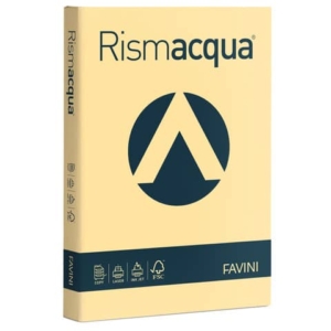 Carta colorata Favini Rismacqua colori tenui 140 g/m² A4 camoscio 02 - Risma da 200 fogli - A65R204