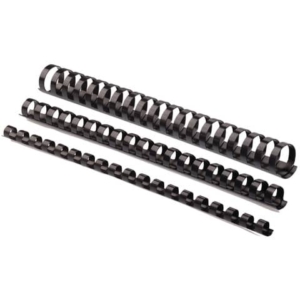 Dorsi plastici FELLOWES nero ad anello tondo 6 mm 1-20 fogli conf.100 - 5345307