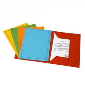 Cartella a 3 lembi Fraschini Bristol 25x33 cm con dorso espandibile fino a 2 cm rosso conf. da 25 - 2015-R