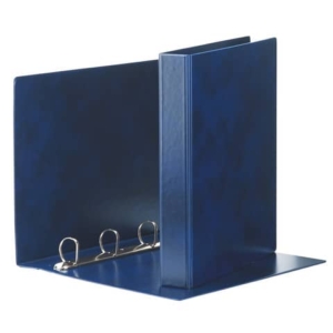 Raccoglitore Esselte E53 PRESTIGE a 4 anelli a D 50mm PVC stampato da 0,3 mm blu 22x30 cm dorso 7,5 cm - 390553050