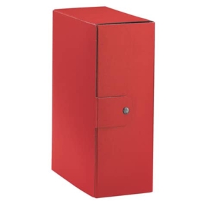 Cartella portaprogetti Esselte C32 EUROBOX dorso 12 cm presspan biverniciato rosso - 390332160