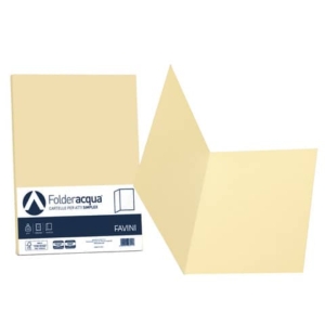 Cartellina semplice FAVINI FOLDER S cartoncino Simplex Luce&Acqua 200 g/m² 25x34cm camoscio 02 conf.50 - A50R664