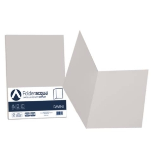 Cartellina semplice FAVINI FOLDER S cartoncino Simplex Luce&Acqua 200 g/m² 25x34cm ghiaccio 12 conf.50 - A50U664