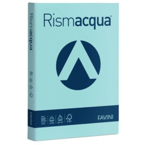 Carta colorata Favini Rismacqua colori tenui 140 g/m² A4 celeste 08 - Risma da 200 fogli - A65T204