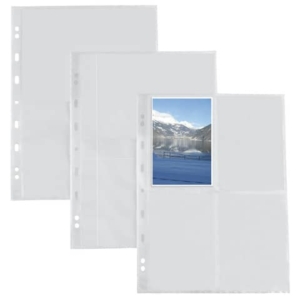 Buste a foratura universale Sei Rota Atla F per fotografie 8 spazi 10x15 cm trasparente conf. 10 buste - 662501