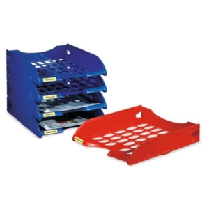 Vaschetta portacorrispondenza Leonardi Modula polistirolo azzurro 26x34,5x6,5 cm - E040AZ