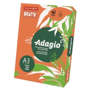 Carta colorata A3 Sylvamo Rey Adagio 160 g/m² arancio 21 - Risma da 250 fogli - ADAGI160X504