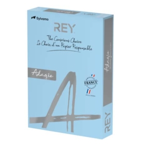 Carta colorata A3 Sylvamo Rey Adagio 80 g/m² blu tenue 48 - Risma da 500 fogli - ADAGI080X657