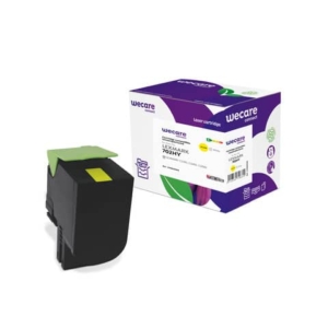 Toner alta resa WECARE compatibile Lexmark 70C2HY0 - giallo K15825W4