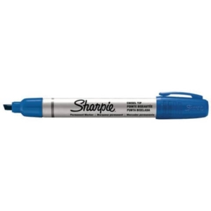 Marcatore permanente Sharpie Metal punta scalpello - 1,2-5,5 mm - in conf. da 12 blu - S0945780