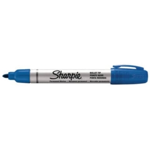 Marcatore permanente Sharpie Metal punta tonda - 1,4 mm - in conf. da 12 blu S0945730