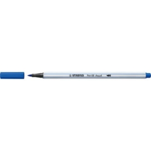Pennarello Stabilo Pen 68 brush - punta a pennello - M 1 mm blu oltremare - 568/32
