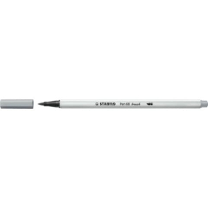 Pennarello Stabilo Pen 68 brush - punta a pennello - M 1 mm grigio freddo medio - 568/95
