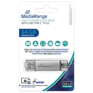 Chiavetta USB 3.0 Media Range con spina USB Type-C? - 64 GB - argento MR937