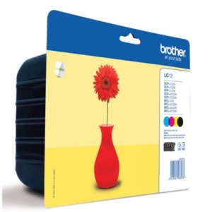 Cartucce inkjet blister 121 Brother nero+ciano+magenta+giallo Conf. 4 - LC-121VALBP