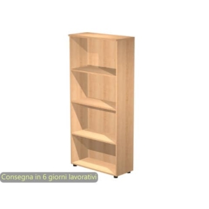 Mobile a giorno alto faggio 80x35xH.180 cm con 3 ripiani regolabili linea Presto Artexport -