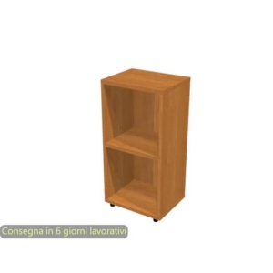 Libreria bassa componibile noce chiara modulo singolo 40x32xH.81,5 cm linea Protocollo Artexport - LB-L40/4