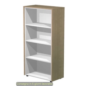 Mobile a giorno alto singolo top ciliegio arabis 83x43x158,2 cm struttura grigio alluminio Flora Artexport 937/K