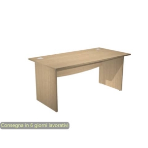 Scrivania piano rovere 140x80xH.73 cm gamba a pannello in melaminico linea Flex Artexport - JPB140/C