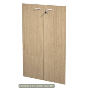 Ante con serratura rovere 80x115 cm in melaminico per mobile medio linea Presto Artexport - 60069/M/C
