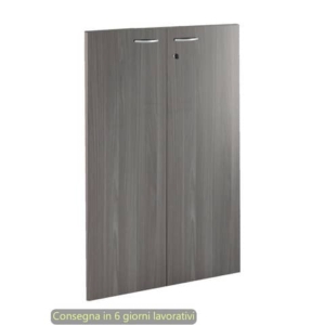 Ante con serratura frassino toscano 80x115 cm in melaminico per mobile medio linea Presto Artexport - 60069M/F