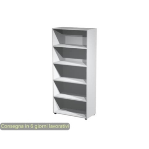 Mobile a giorno alto grigio 90x44xH.200 cm 4 ripiani inseribili - linea armadi componibili 2898 Artexport - AR/ST/9