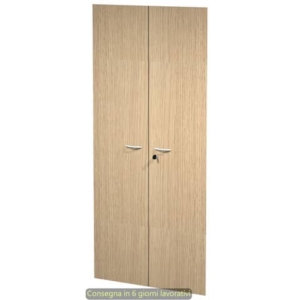 Ante con serratura rovere 80x175 cm in melaminico per mobile alto linea Presto Artexport - 60075M/C