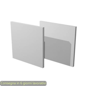 Coppia di dietri grigio alluminio per libreria componibile Maxicolor Artexport 32,2x32,1 cm - 2R MaxC/5