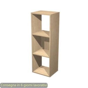 Libreria componibile 3 caselle rovere 35,9x29,2xH.103,9 cm linea Maxicolor Artexport - 3MaxC/C