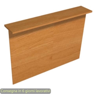 Sopralzo reception lineare noce chiaro 160x30xH.115 cm per scrivania linea Presto Artexport - RB-160/4