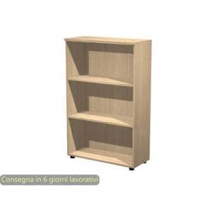 Mobile a giorno medio rovere 80x35xH.120 cm con 2 ripiani regolabili linea Presto Artexport - 035/C