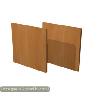 Coppia di dietri noce chiaro per libreria componibile Maxicolor Artexport 32,2x32,1 cm - 2R MaxC/4