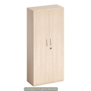Armadio alto con ante battenti rovere 80x46xH.181,8 cm in melaminico linea Bridge/Flex Artexport - BH+AH/C