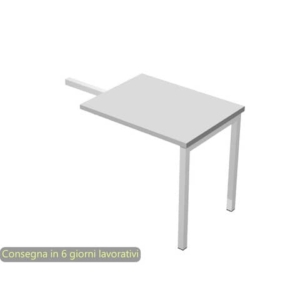 Allungo reversibile dx/sx per scrivania Artexport Presto Venere Plus 80x60x72,5 cm grigio - 671/9
