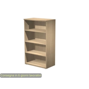 Mobile a giorno medio rovere 80x46xH.136 cm con 3 ripiani linea Bridge/Flex Artexport - BMH/C