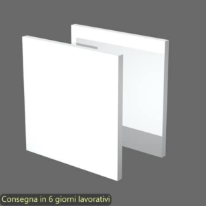 Coppia di dietri bianchi per libreria componibile Maxicolor Artexport - 32,2x32,1 cm - 2R MaxC/3