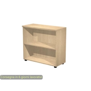 Mobile a giorno basso rovere 80x35xH.72 cm con 1 ripiano regolabile linea Presto Artexport - 030/C