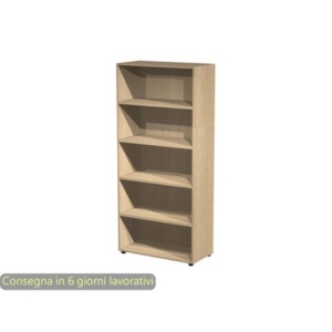 Mobile a giorno alto rovere 90x44xH.200 cm 4 ripiani inseribili - linea armadi componibili 2898 Artexport - AR/ST/C