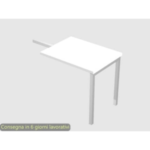 Allungo reversibile dx/sx per scrivania Artexport Presto Venere Plus 80x60x72,5 cm bianco - 671/3