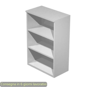 Mobile a giorno medio grigio 80x44xH.120 cm con 2 ripiani regolabili linea Presto Artexport - 50035/5